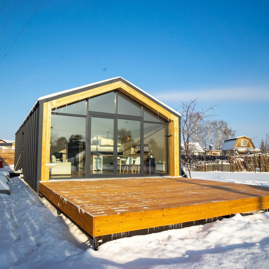 Каркасный дом 66 м2 на коннекторах FINHA W200 от дилера из Оренбурга