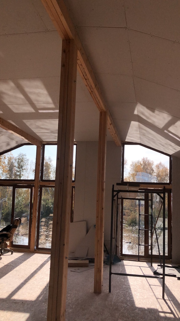 Дома на коннекторах FINHA T200 в стиле барнхаус