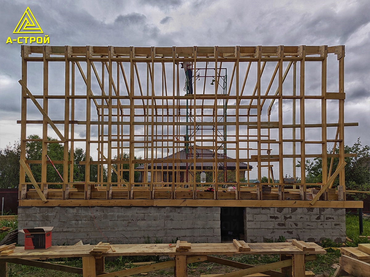 Готов каркас нашего нового Барнхауса